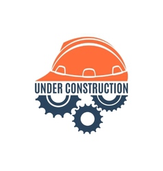 Under construction conceptual logo vector image