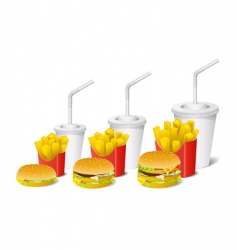 Fast food vector image