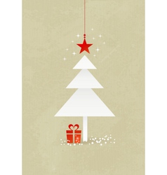 Christmas tree background vector image
