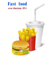 Fast food Fast food vector image