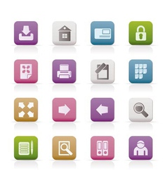 Internet and web site icons vector image