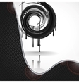 Black Paint Splashes Circle vector image