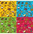 Seamless pattern with sweets vector image