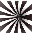 Black and white spiral tunnel vector image