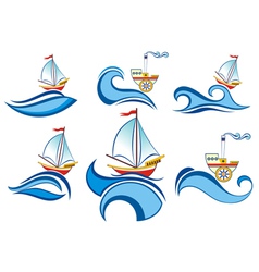 Summer icons vector image