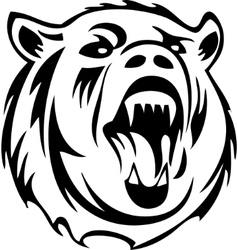 Bear silhouette vector image