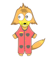 Fox cartoon vector image