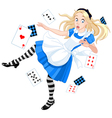 Falling Alice vector image