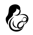 Mother and baby icon vector image