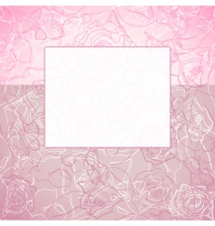 Tag on the floral background Tag on the floral background vector image