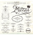 Calligraphic design elements and page decoration vector image