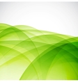 Green eco wave vector image