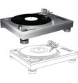 Turntable vector image