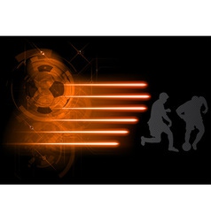 Soccer modern background grey vector image