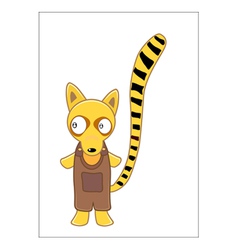 Lemur cartoon vector image