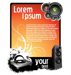Musical background vector image