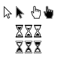 Cursor Icons Mouse Pointer Set vector image