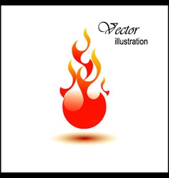 A fireball Royalty Free Vector Image - VectorStock