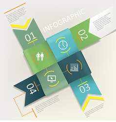 Infographic - four steps process vector image