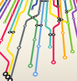 Metro Route Map vector image