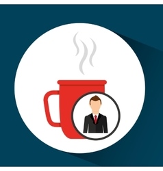 Download Cute cartoon doodle coffee cup Royalty Free Vector Image