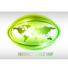 World abstract circle on white green vector image
