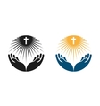 Religion logo Church Pray or Bible icon vector image
