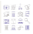 Mobile phone and computer icon vector image