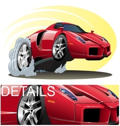 Cartoon Sportcar vector image