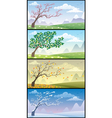 Season landscapes vector image