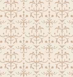 Seamless beige flowers texture vector image