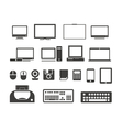 Electronuic equipment icons collection vector image