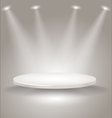 Bright stage with spot lights vector image