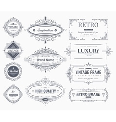 Calligraphic ornaments and frames Calligraphic ornaments and frames vector image