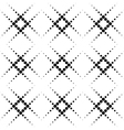 Black and white geometric seamless pattern vector image