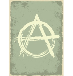 Anarchy sign vector image