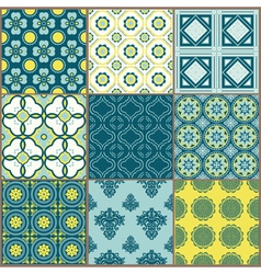 Seamless backgrounds Collection - Vintage Tile vector image