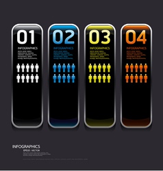 Metal frame and color Glass button vector image