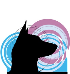Dog vector image