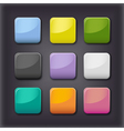 Glass buttons vector image