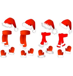 Christmas set vector image