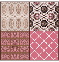 Set of Vintage Tiles Backgrounds vector image