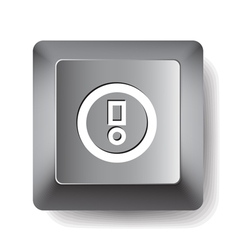 Computer key vector image