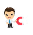 Funny cartoon office worker vector image