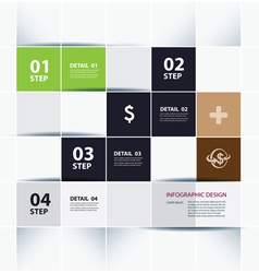 Business Step Paper Lines And Numbers vector image