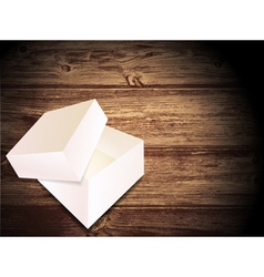 Opened White Box vector image
