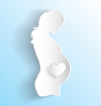 Pregnant Woman Sticker vector image
