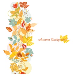 Autumn Leaves Background vector image