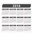 2014 Calendar vector image