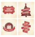 Christmas cards set vector image